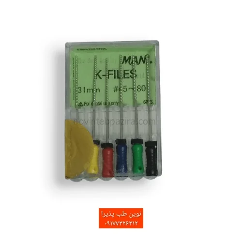 کا فایل آسورت دستی  Mani K-File #45 - #80 31mm