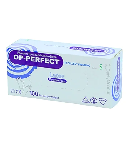 دستکش لاتکس بدون پودر Op Perfect