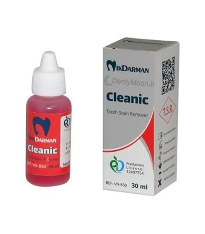 محلول لکه بر دندان نیک درمان Cleanic