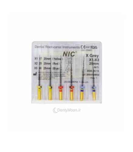 فایل روتاری کربن بلک NIC X Grey Rotary File 21mm