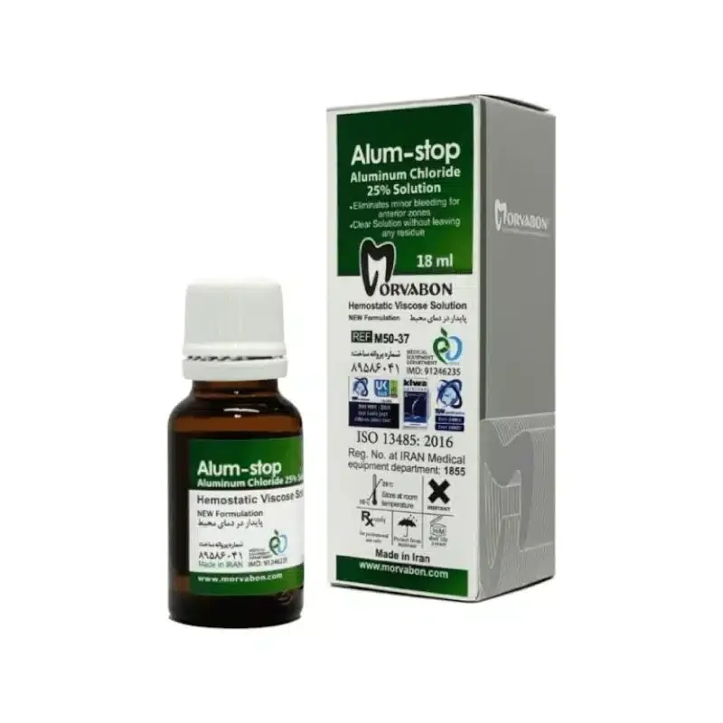 ژل انعقاد خون آلوم استاپ - alumstop gel morvabon