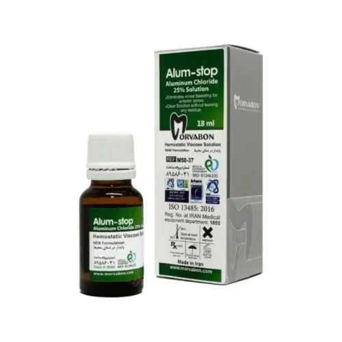 ژل انعقاد خون آلوم استاپ - alumstop gel morvabon