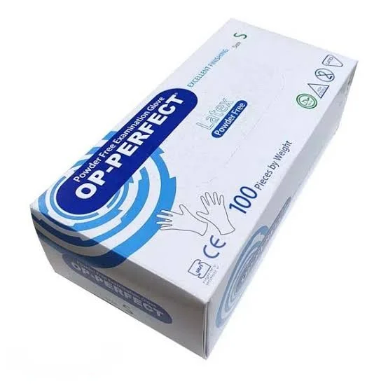 دستکش لاتکس بدون پودر اپی پرفکت - OP-PERFECT(GAMATEX)