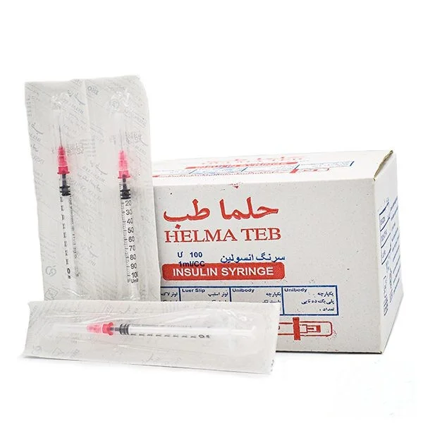سرنگ انسولین حلما طب 1 میلی لیتر لوئراسلیپ