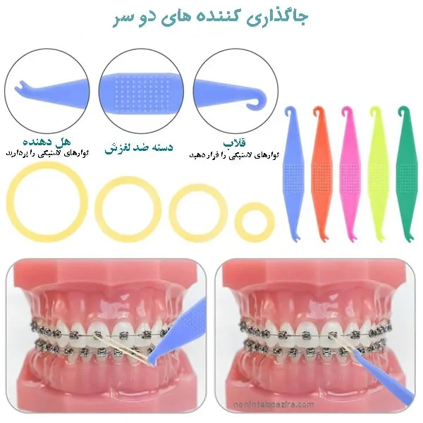 الاستیک بند لاتکس ( کش ارتودنسی ) همراه با قلاب — تصویر ۹
