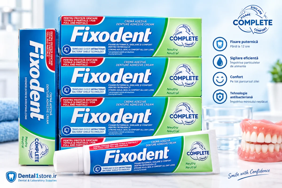 چسب لقی دندان مصنوعی fixodent