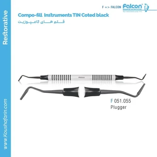 قلم کامپوزیت Plugger TIN Coted Black // فالکن