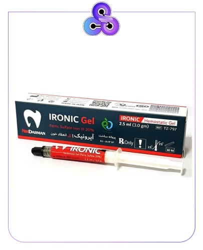 ژل خونبند, آلومینیوم کلراید25%, فاقد رنگ و بدون رنگ دادن به طوق دندان ها, سرنگ 3میل ,نیک درمان
