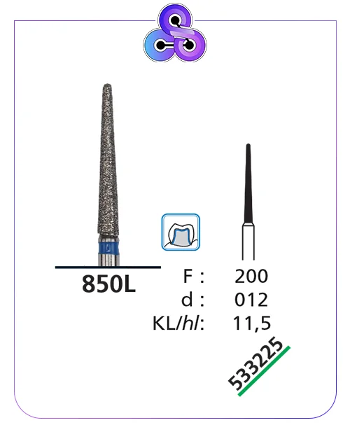فرز الماسه تراش سبز کد شرکت 533225DFS کد عمومی 850L/200/012