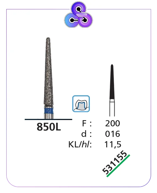 فرز الماسه تراش سبز کد شرکت 531155DFS کد عمومی 850L/200/016
