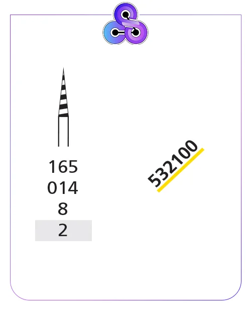 فرز مارپیچ زرد(سوپرفاین)کد شرکت 532100DFS کد عمومی 504/165/014 (دو عددی)
