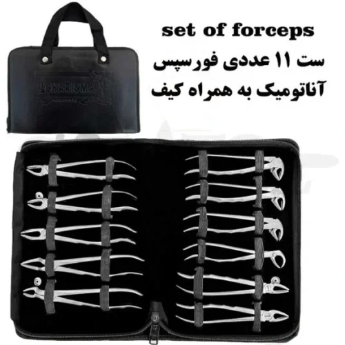 ست فورسپس بزرگسال آناتومیک 11 عددی کاریزما