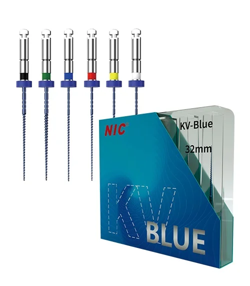 فایل روتاری آبی تیپر 4% مدل KV طول 25 NIC