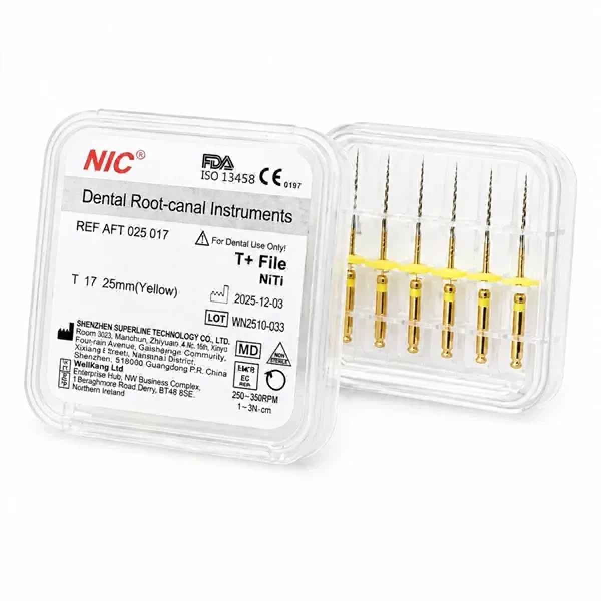 پث فایل روتاری گلد 2% / 17 25mm (T+FILE) NIC