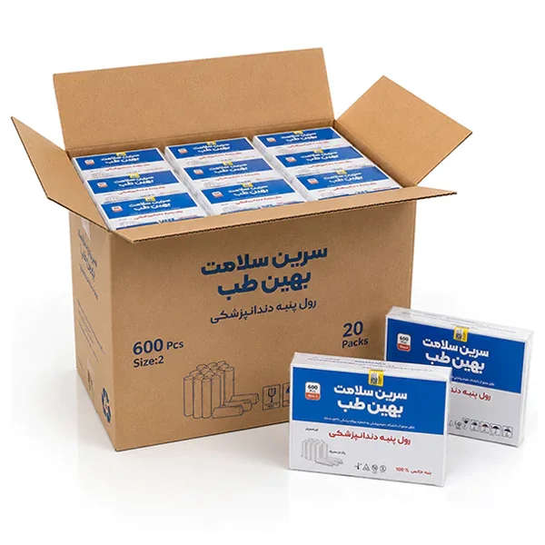 رول پنبه سرین سلامت 1 کارتن (10بسته 600 عددی)