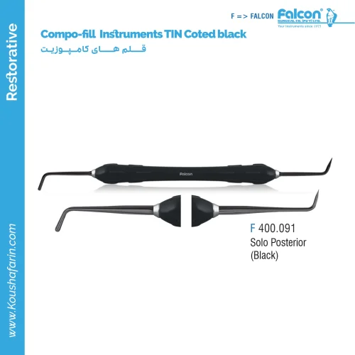 قلم کامپوزیت طرح LM تیتانیومی Falcon - (Soloposterior-Black)