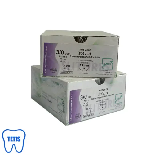 نخ بخیه P.G.A سوچرز 3/0 با سوزن 19