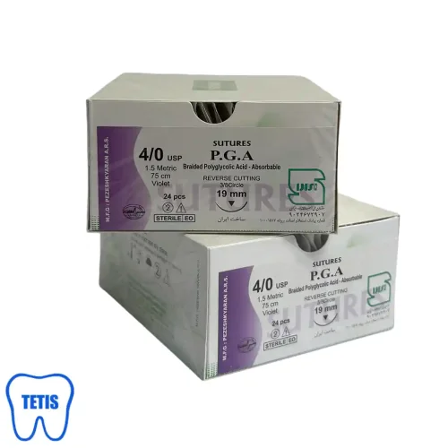 نخ بخیه P.G.A سوچرز 4/0 با سوزن 19