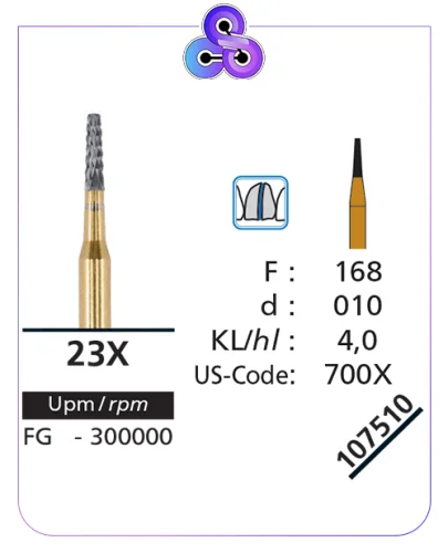 فرزکران کات کارباید کد شرکت 107510DFS کد عمومی 23X/168/010