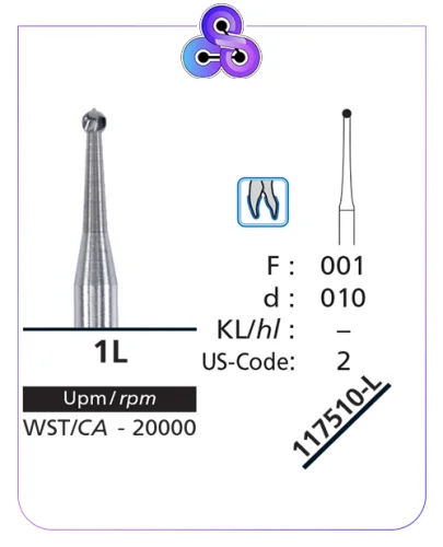 فرزکارباید آنگل بلند کد شرکت DFS 117510-L کد عمومی  1L/001/010