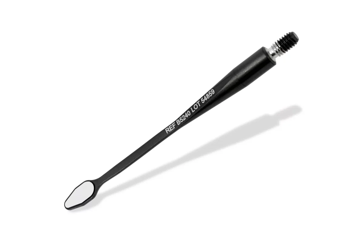 BLACK MICROflex rhodium, drop shape 3×6 mm