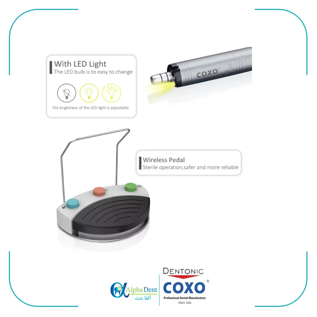 موتور ایمپلنت دو کاره کوکسو C Sailor Pro Plus COXO — تصویر ۵