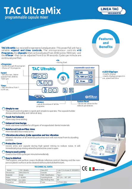 آمالگاماتور NORDISKA مدل TAC ULTRAMIX — تصویر ۵