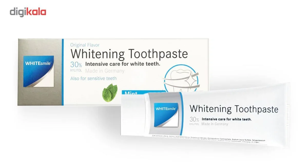 خمیر دندان سفید کننده وایت اسمایل مدل Whitening کد01 — تصویر ۳